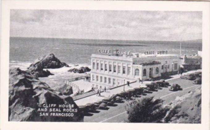 California San Francisco Cliff House and Seal Rocks Small Card