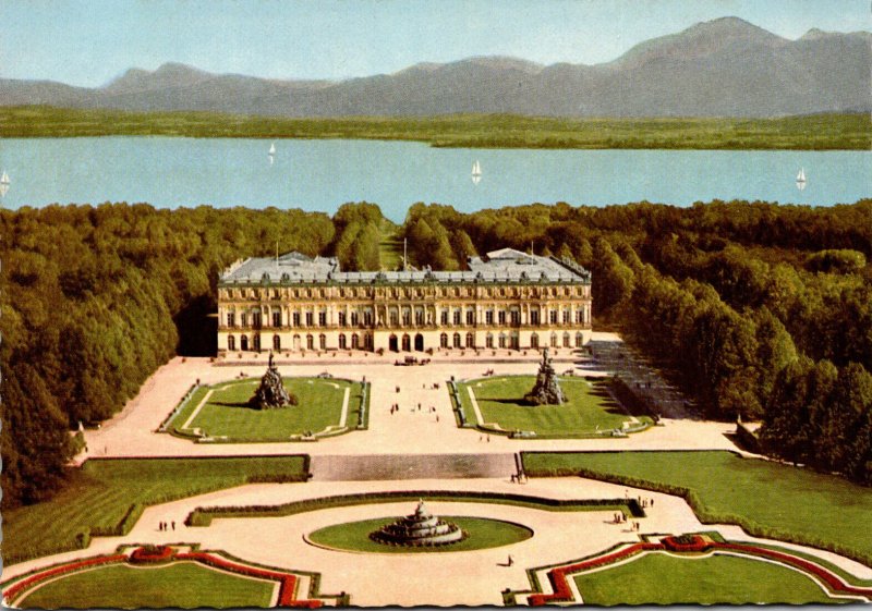 Germany Schloss Herrenchiemsee With Latona Fountain