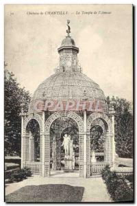 Old Postcard Chateau de Chantilly the temple of & # 39amour