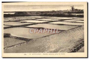 Postcard Old Guerande Marais Saille Near Saints Mill