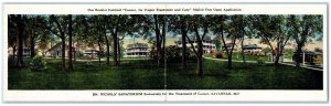 Dr Nichols Sanatorium Treatment Of Cancer Savannah MO Fold Out Panorama Postcard