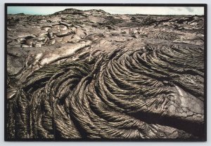 Hawaii Volcanoes Park~Pahoehoee Lava From Muana Ulu~Continental Postcard 