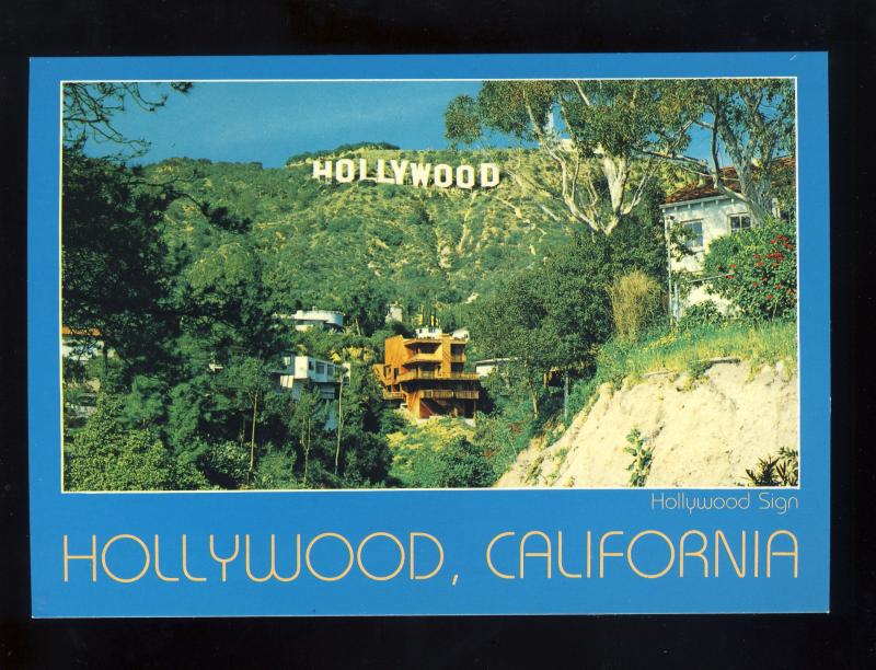 Hollywood, California/CA Postcard, Landmark Hollywood Sign, Near Mint!