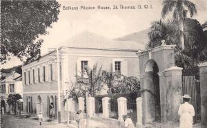 ST THOMAS DANISH WEST INDIES~BETHANY MISSION HOUSE~LIGHTBOURN PHOTO POSTCARD