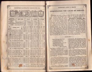 1904 Hostetter's Almanac  Farmers  Planters  Miners  Booklet   8 x 5