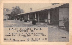 Standford Kentucky Hall's Tourist Haven Vintage Postcard AA39780