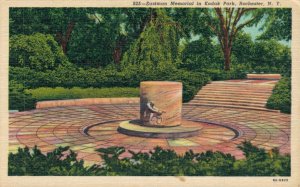 USA Eastman Memorial In Kodak Park Rochester New York Linen Postcard 03.53