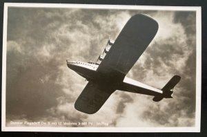 Mint Real Picture Postcard Dornier DOX Giant Seaplane Flight Scene