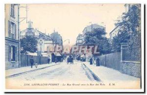 Levallois Perret Old Postcard The Gravel street to street arts