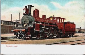 Express Russe Russia Nord Express Russia Train Steam Locomotive Postcard C077