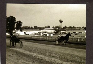 MI Hillsdale County Fair Harness Racing Track Horse Race Michigan Postcard