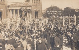 Catholic Procession Street March Ceremony 1922 Antique German Postcard