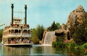 Disneyland Mark Twain Steamboat Passing Cascade Peak