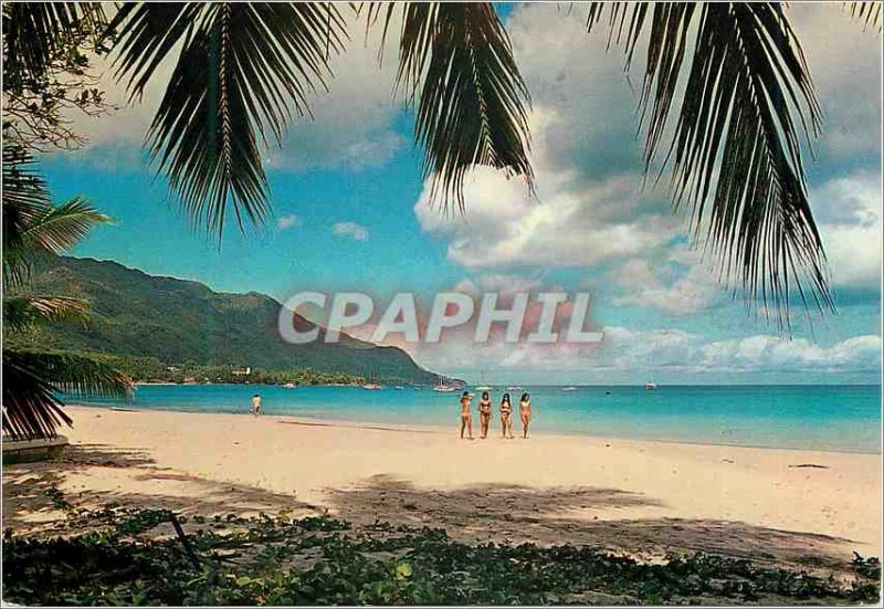 Modern Postcard Beau Vallon Bay Seychelles