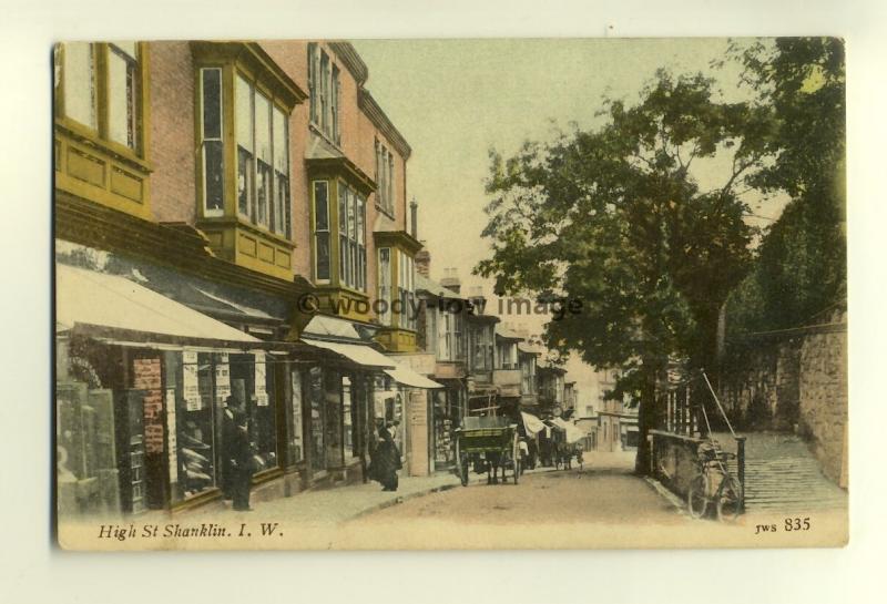 h0479 - High Street , Shanklin , Isle of Wight - postcard