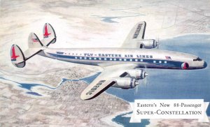 Eastern Airlines Advertising  New 88 Passenger SUPER-CONSTELLATION  Postcard