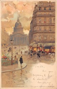 France 1904 Pantheon Paris Art by Loir Luigi vintage postcard B994