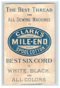 1887 Clark's Mile-End Spool Cotton Alexander II Of Russia P216