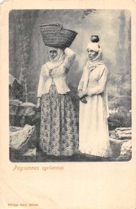 Turkey Paysannes Syriennes Syrian Peasant Women Vintage Postcard AA48922