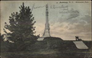 Antwerp NY Monument Park c1910 Postcard