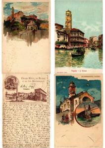 ITALIE  ITALY LITHO LITHOGRAPHY 350 CPA Pre - 1920