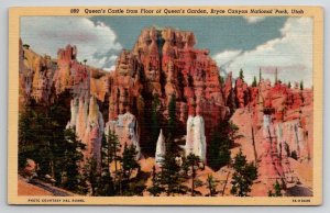 Queens Castle Floor Queens Gardens Bryce Canyon National Park Utah Postcard O30