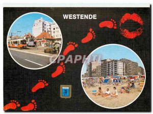 Modern Postcard Greetings from WESTENDE