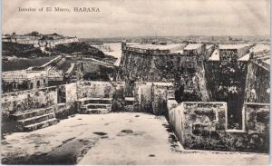 HAVANA, Cuba     MORRO CASTLE  Interior     c1910s      Postcard