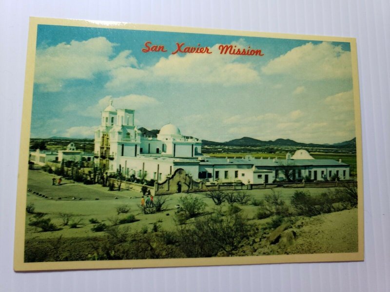 Vintage Postcard San Xavier Del Bac mission Tucson Arizona 1985 unposted