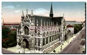 Old Postcard Brussels Notre Dame Church in Sablon Brussel