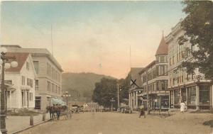 c1920 Hand-Colored Postcard; Main Street Business Section Ashland NH Grafton Co.