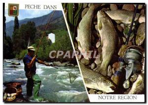 Postcard Modern Fishing In The Pyrenees trout