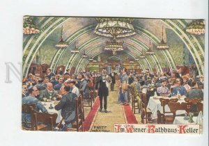 436130 F. WITT Im Wiener Rathhaus-Keller ADVERTISING Restaurant Wien postcard