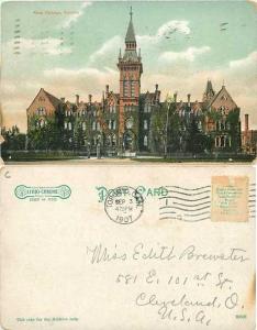 Knox College Toronto, Ontario, Canada, 1907 Divided Back