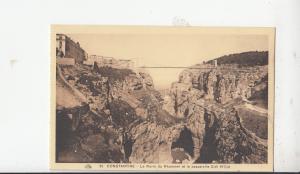 BF18918 le ravin du rhumel et la passerelle constantine algeria front/back image