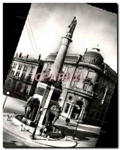 Modern Postcard Chambery La Fontaine Des Elephants and the statue of General ...