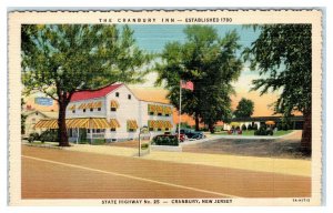 CRANBURY, New Jersey NJ~ Roadside THE CRANBURY INN ca 1940s Linen Postcard