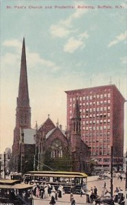 New York Buffalo Saint Pauls Church And Prudential Building