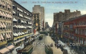 Main Street - Kansas City, Missouri MO Postcard