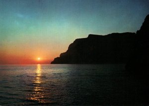 Sunset at Punta Ventroso,Capri,Italy