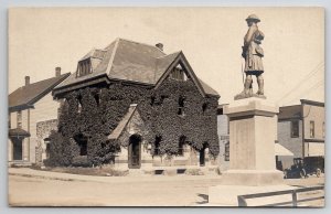 Canada Digby Nova Scotia Soldiers Cenotaph Monument RPPC c1920s Postcard B34