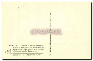 Old Postcard India Elephant