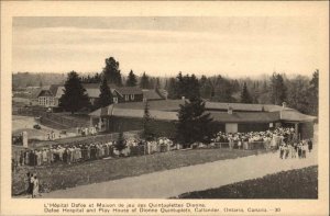 Callander Ontario Dafoe Hospital Play House Dionne Quintuplets Vintage Postcard