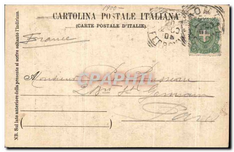 Postcard Old Andreoni bacio Prima Galleria Andreoni