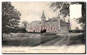 Postcard Old Avoise Sarthe Chateau de Pescheseul