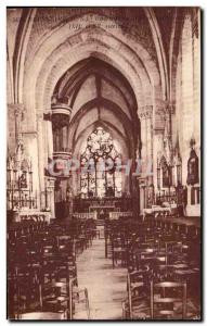 Old Postcard Bressuire (Deux Sevres) Interior of I Church