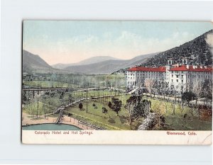 Postcard Colorado Hotel and Hot Springs, Glenwood Springs, Colorado