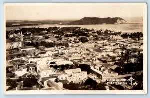 Mazatlan Sinaloa Mexico Postcard General View c1930's Unposted RPPC Photo