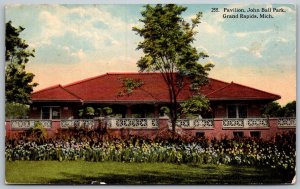 Grand Rapids Michigan 1919 Postcard Pavilion John Ball Park