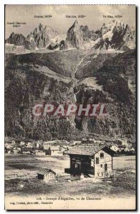 Postcard Old Needles Group saw Chamonix